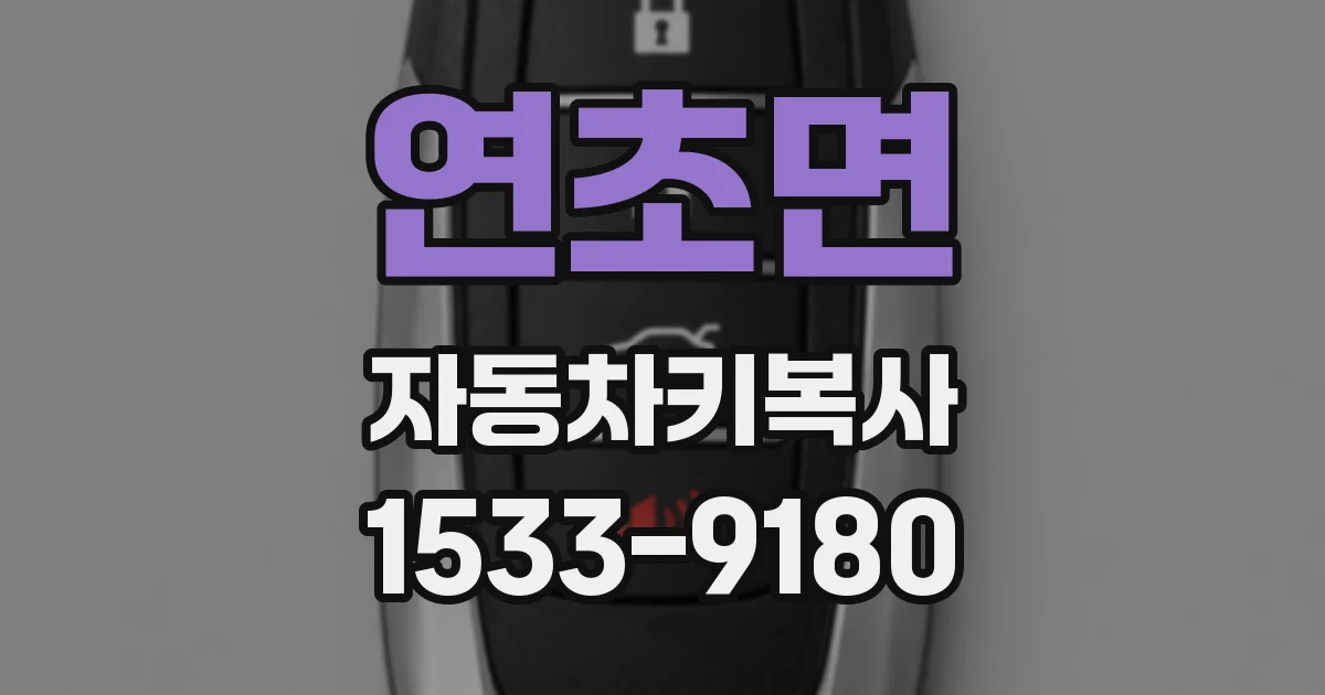 연초면 자동차키복사