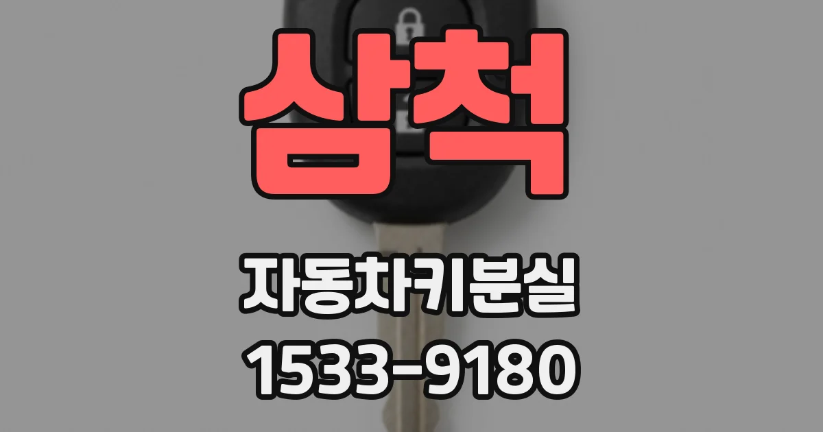 삼척 자동차키분실