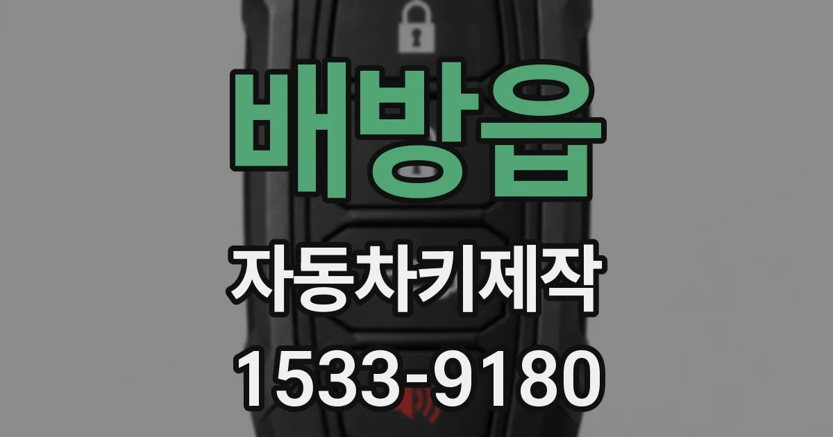 배방읍 자동차키제작