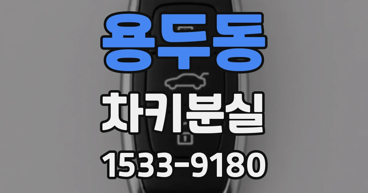 용두동 차키분실