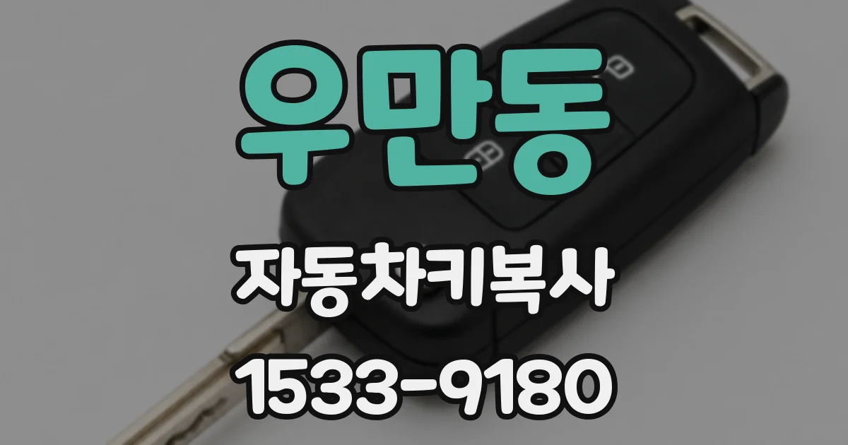 우만동 자동차키복사