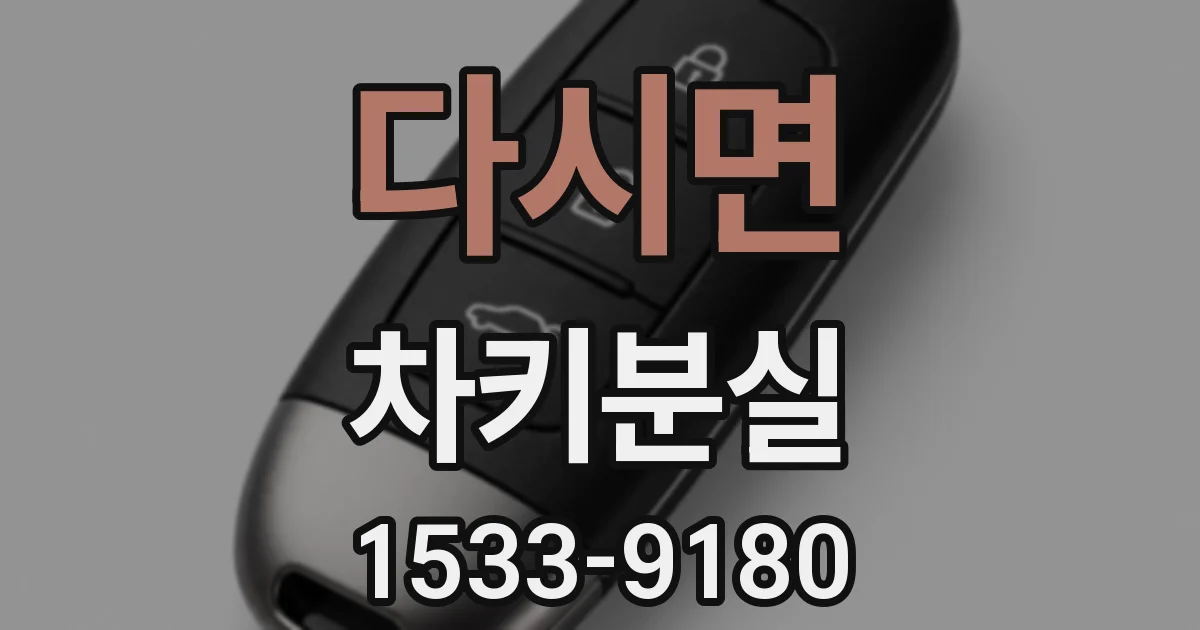 다시면 차키분실