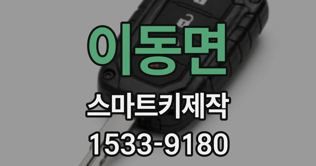 이동면 스마트키제작