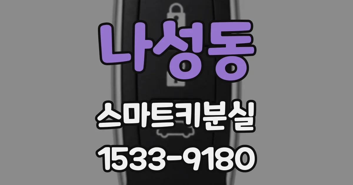 나성동 스마트키분실