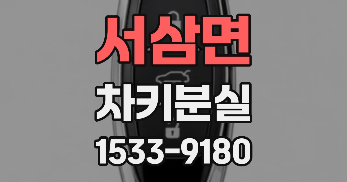 서삼면 차키분실