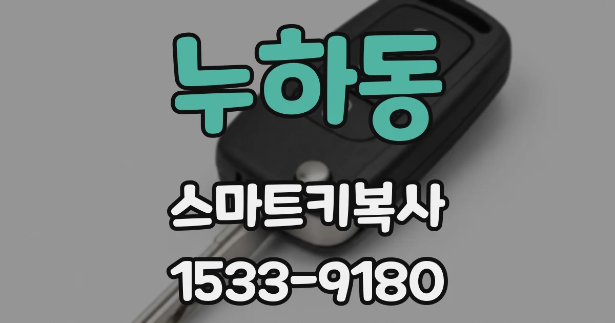 누하동 스마트키복사
