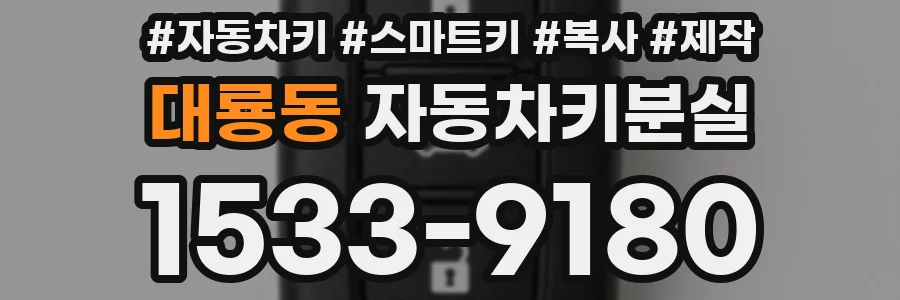 대룡동 자동차키분실