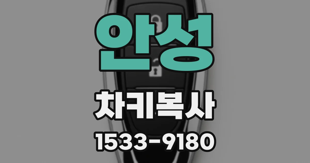 안성 차키복사