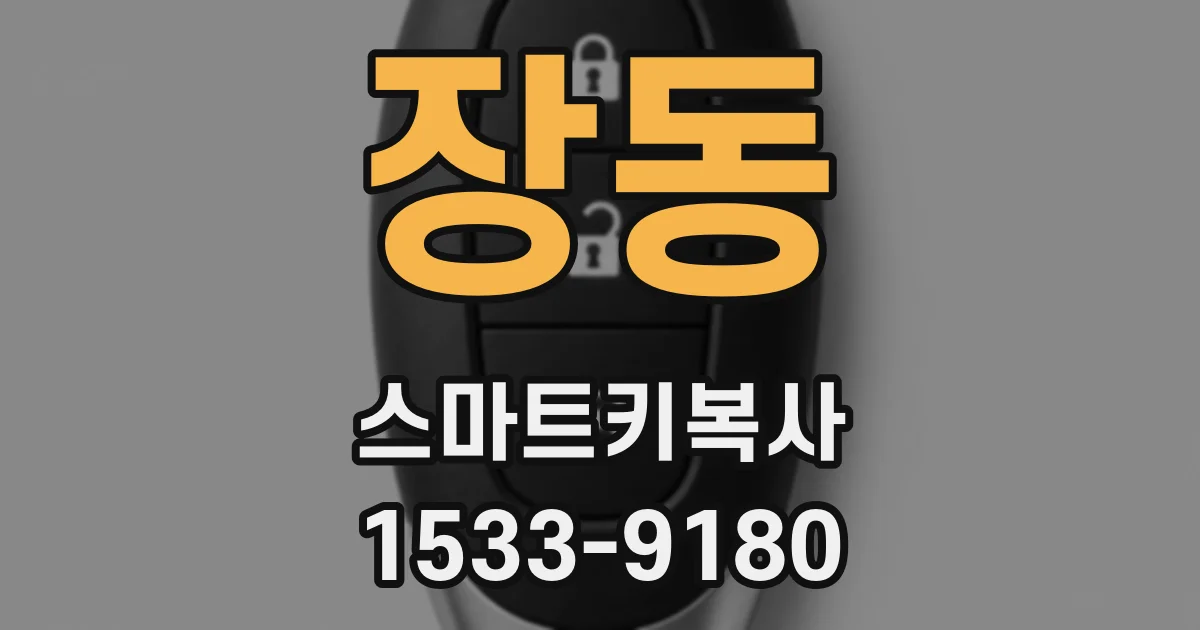 장동 스마트키복사