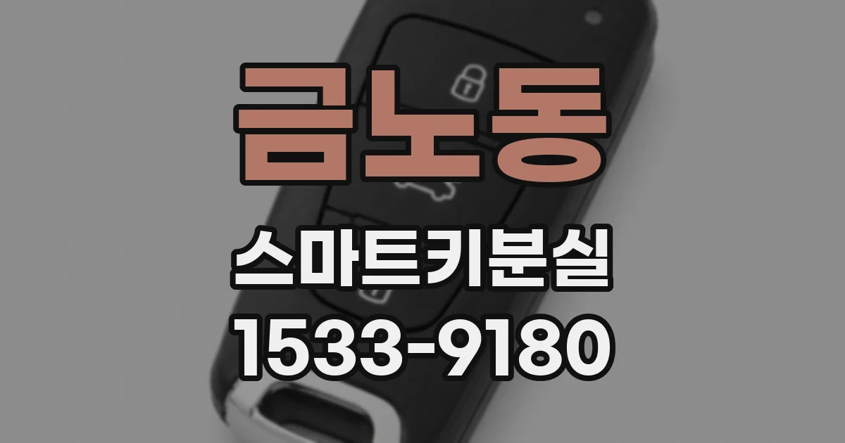 금노동 스마트키분실