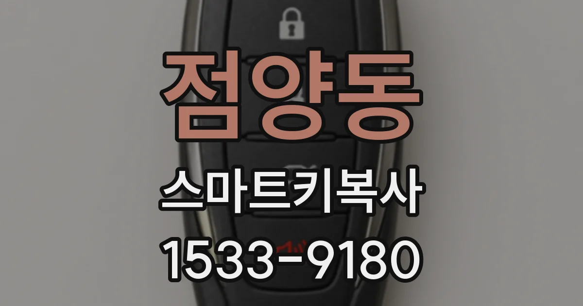 점양동 스마트키복사