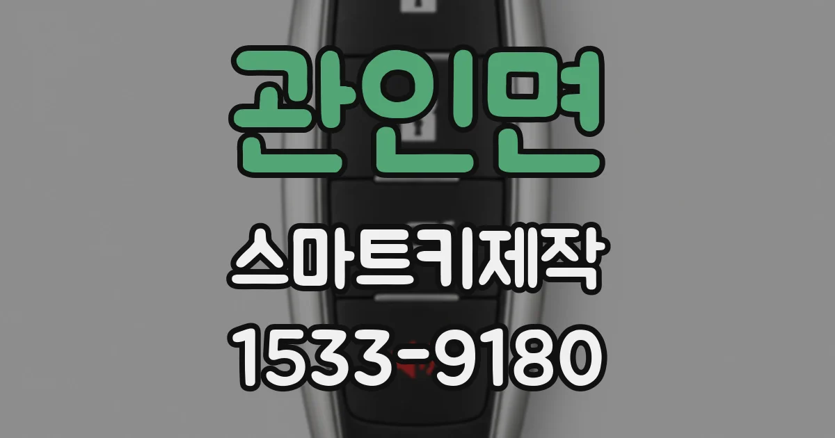 관인면 스마트키제작
