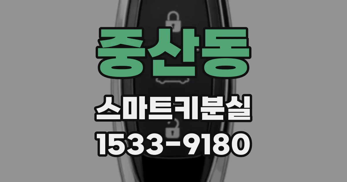 중산동 스마트키분실
