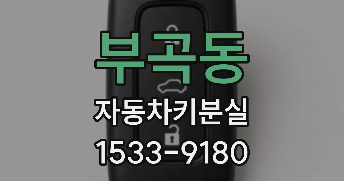 부곡동 자동차키분실