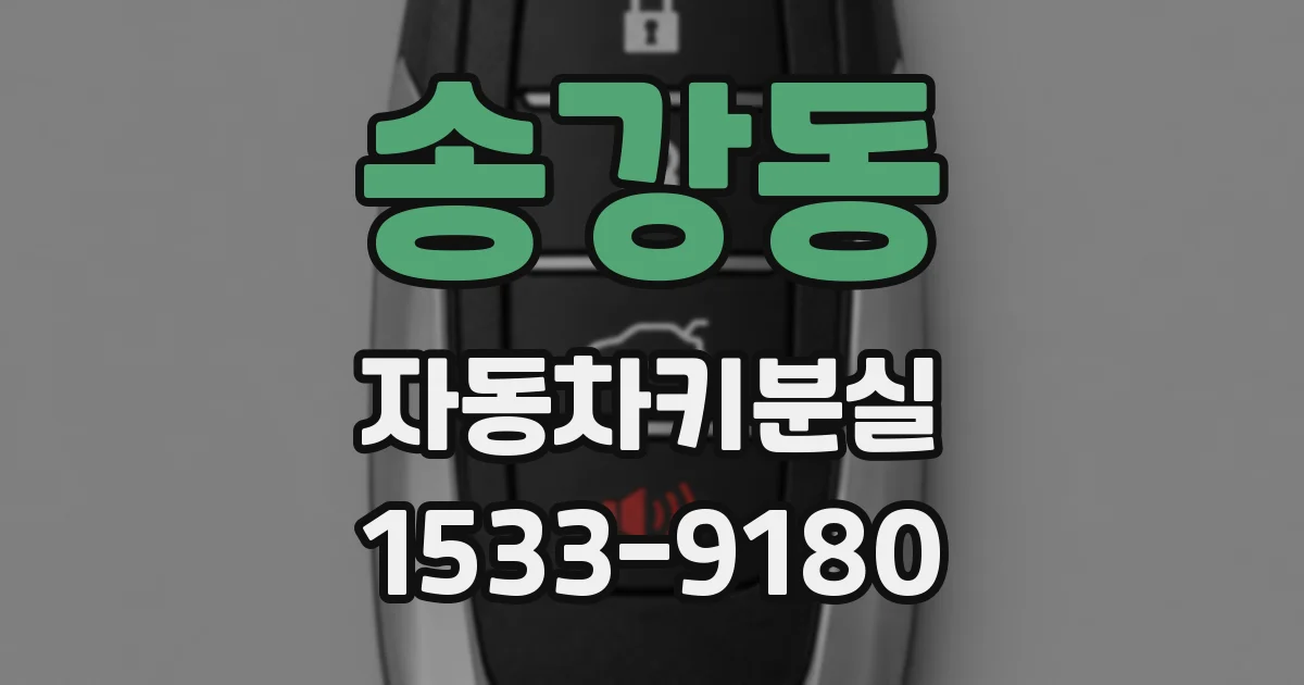 송강동 자동차키분실