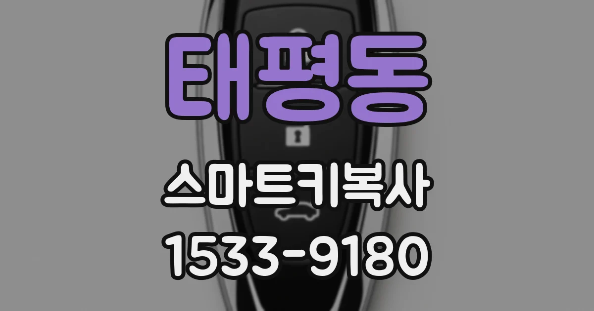 태평동 스마트키복사