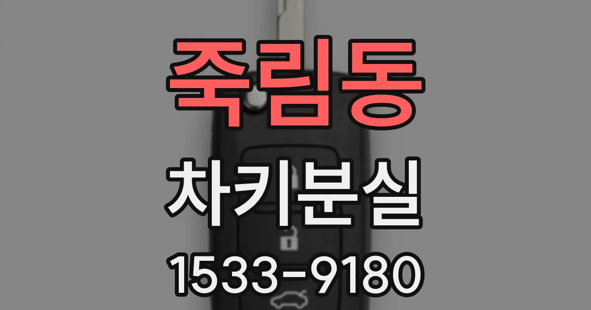 죽림동 차키분실