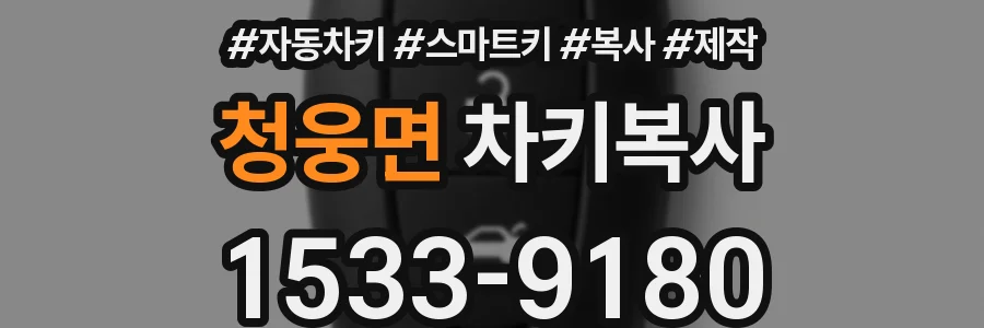 청웅면 차키복사