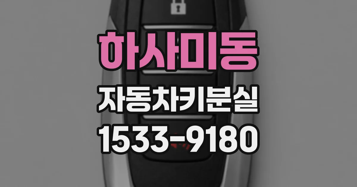 하사미동 자동차키분실