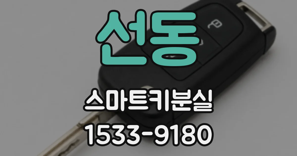 선동 스마트키분실