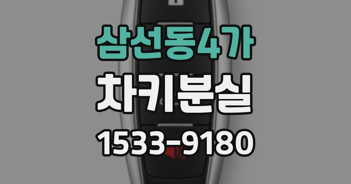 삼선동4가 차키분실
