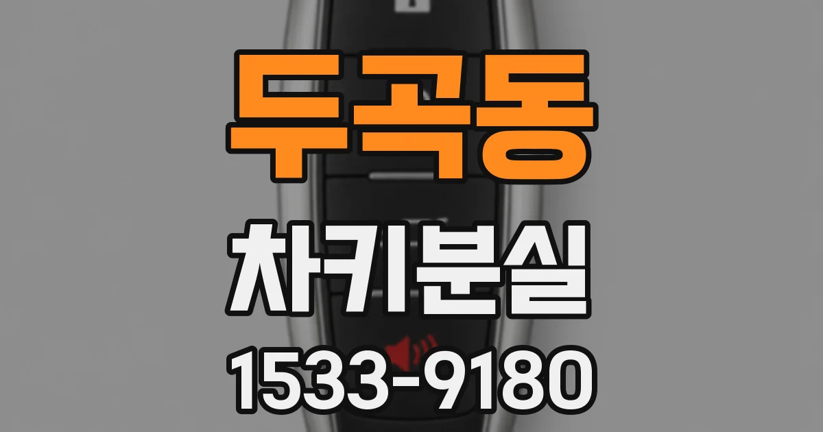 두곡동 차키분실
