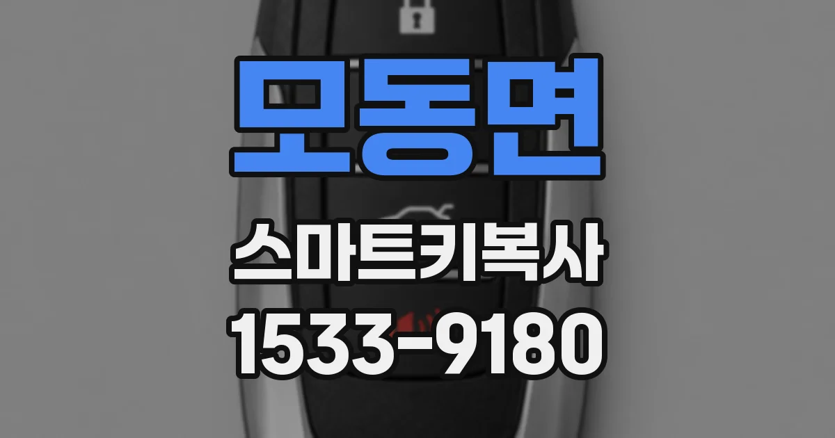 모동면 스마트키복사