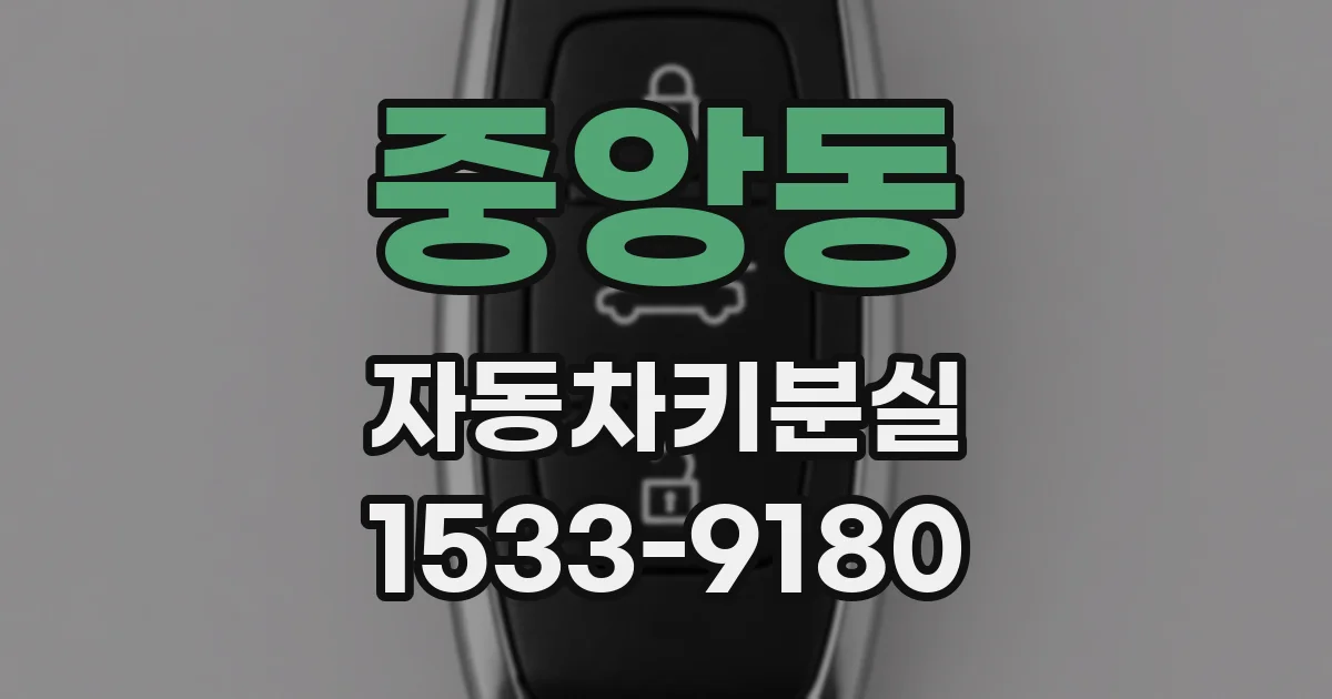 중앙동 자동차키분실