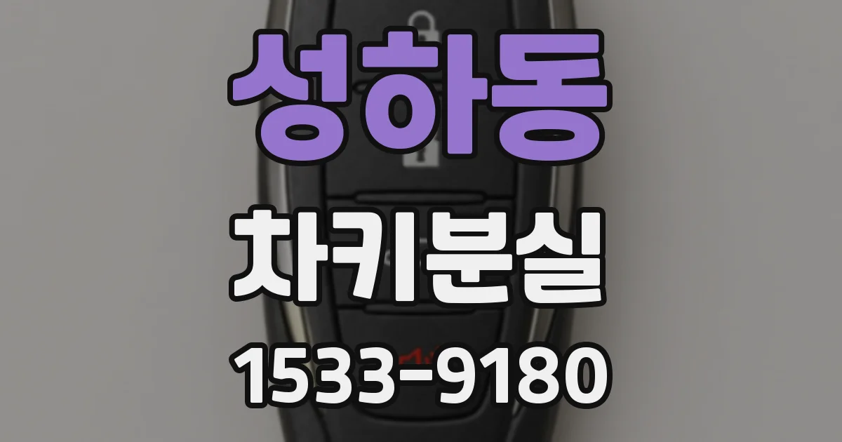 성하동 차키분실