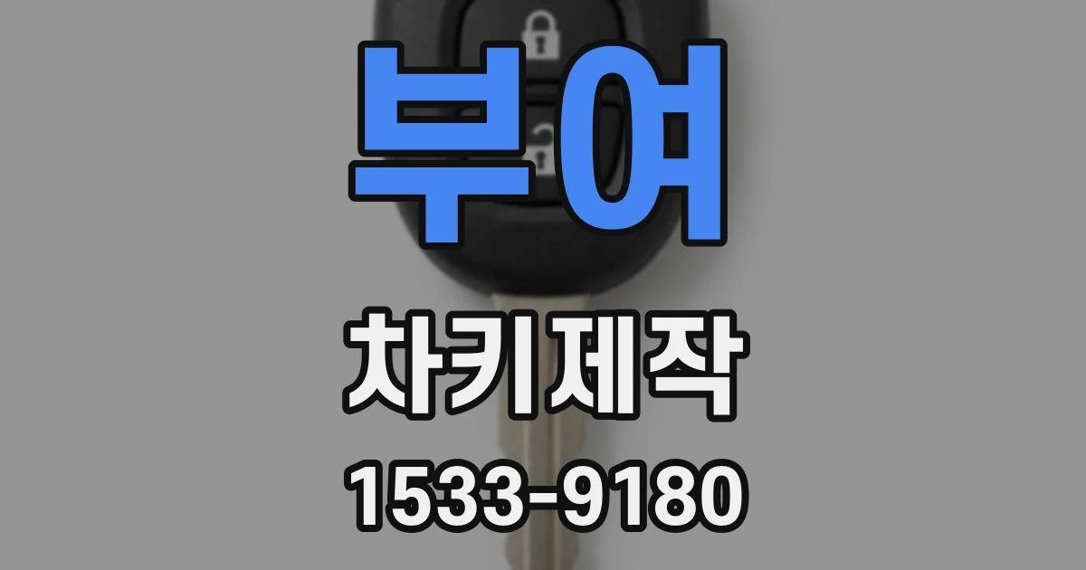 부여 차키제작