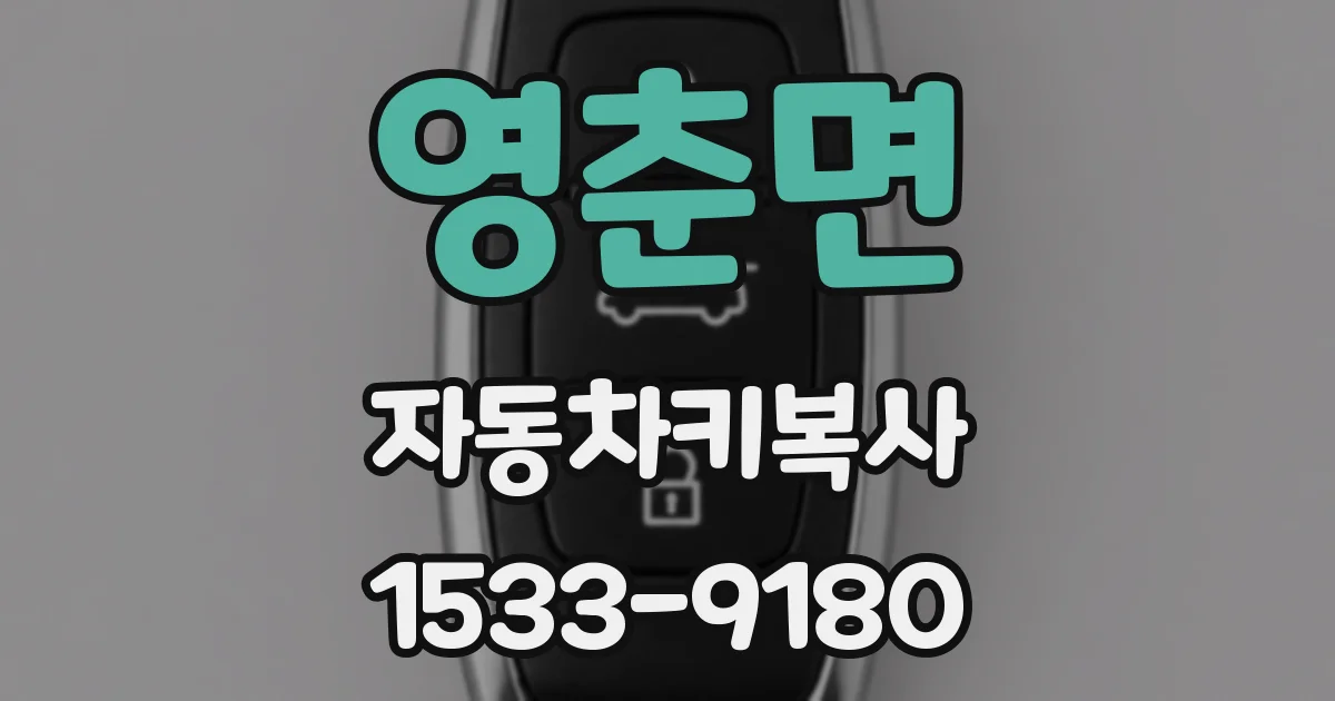 영춘면 자동차키복사
