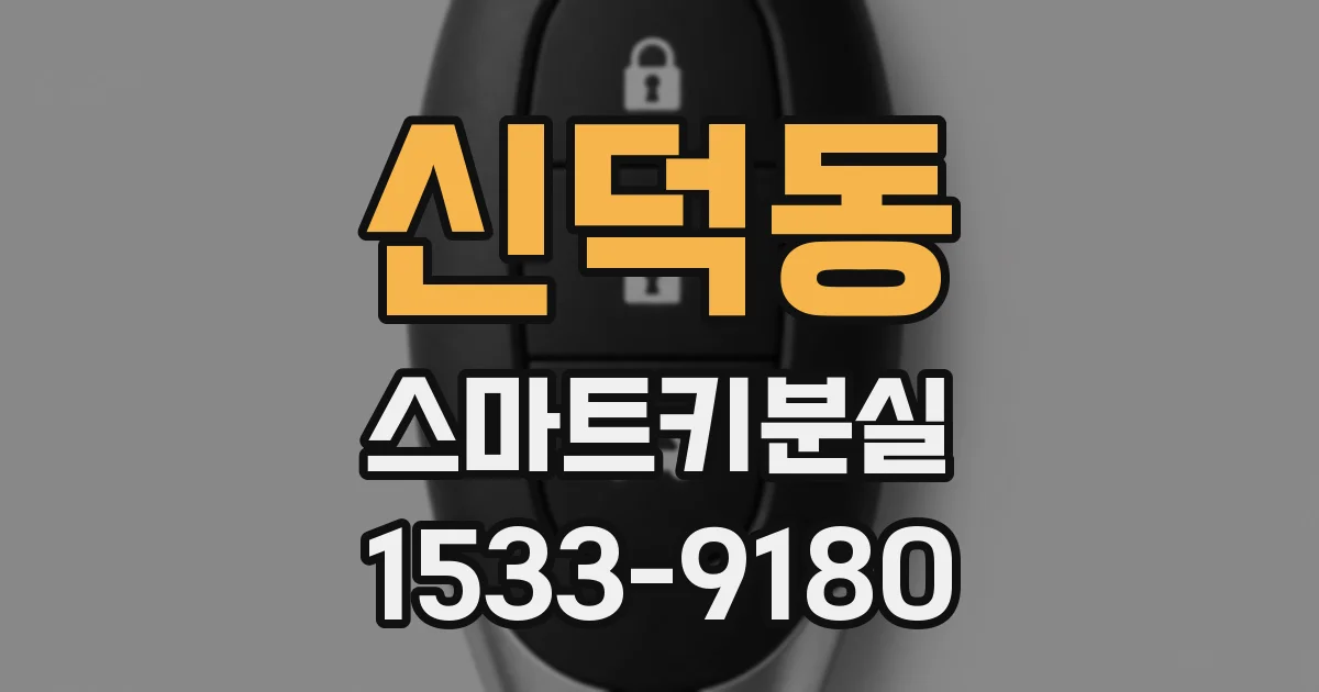 신덕동 스마트키분실