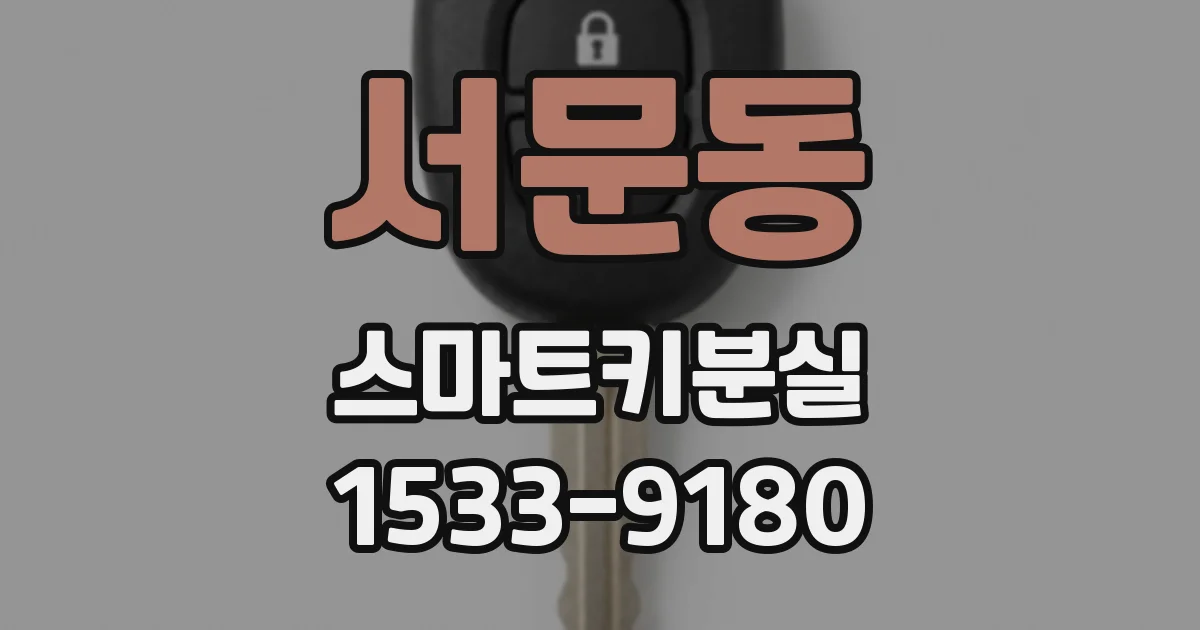 서문동 스마트키분실