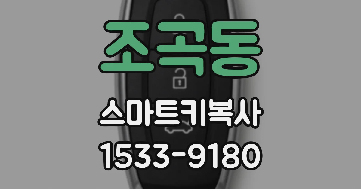 조곡동 스마트키복사