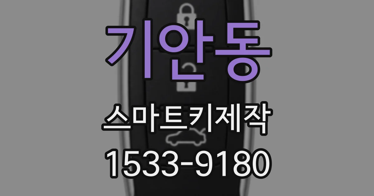기안동 스마트키제작