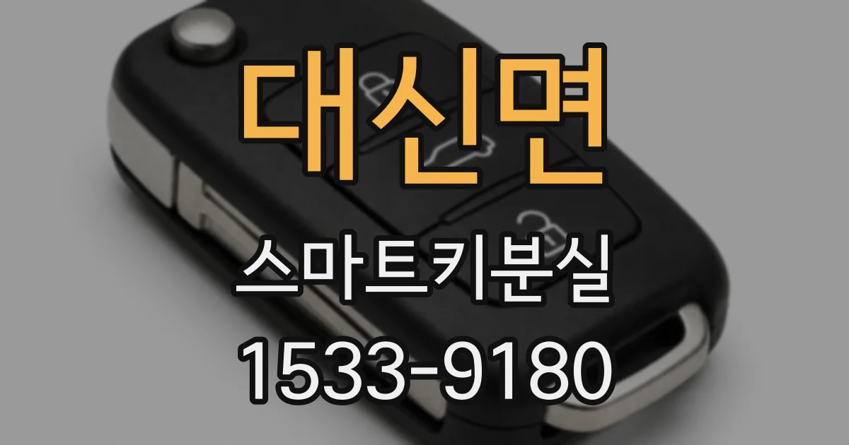 대신면 스마트키분실