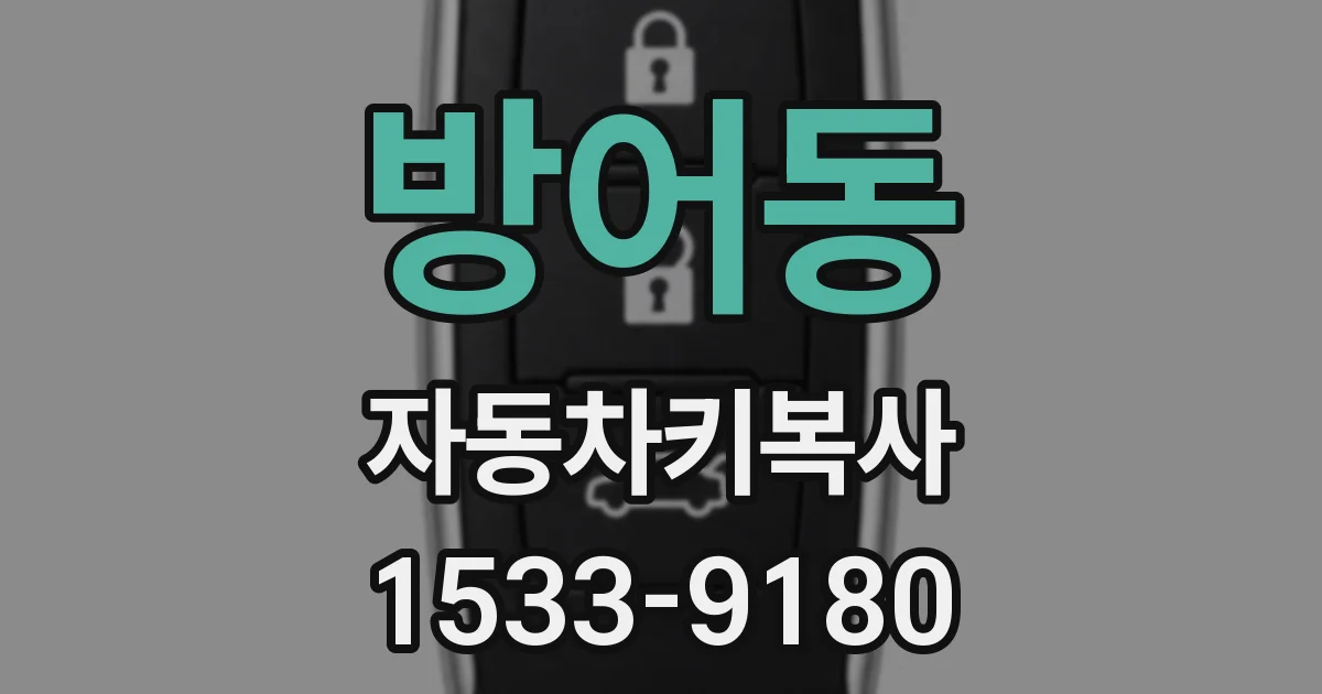 방어동 자동차키복사