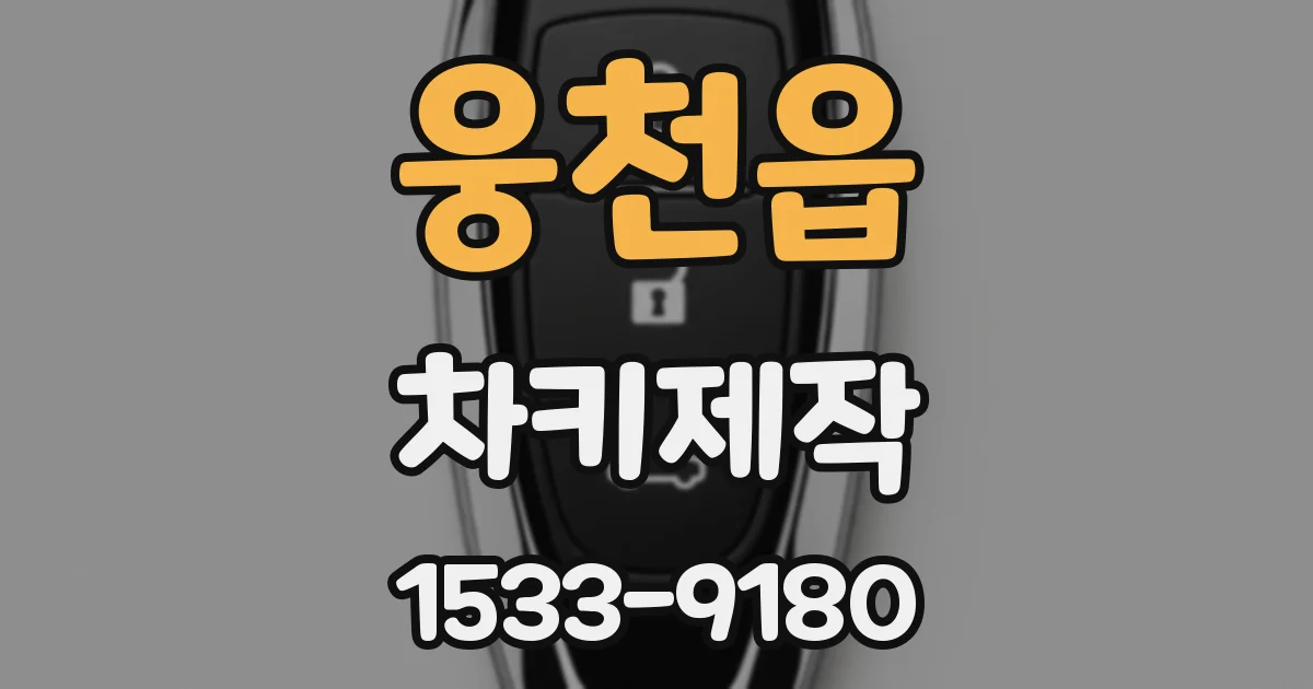 웅천읍 차키제작