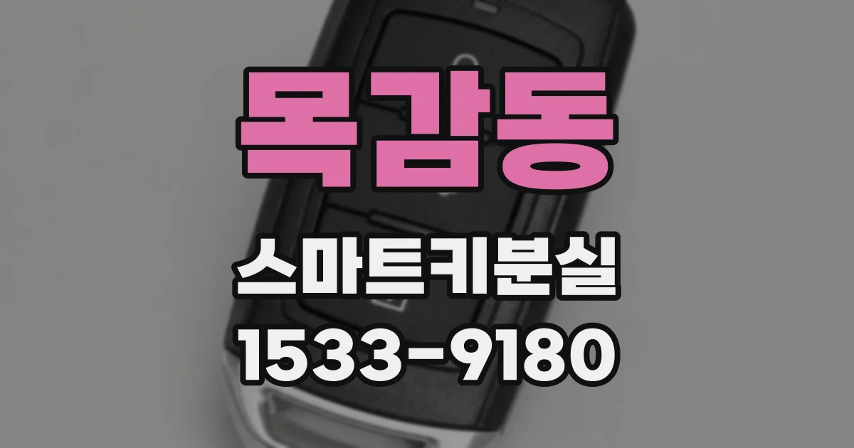 목감동 스마트키분실