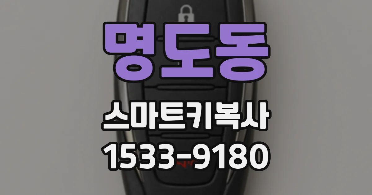 명도동 스마트키복사