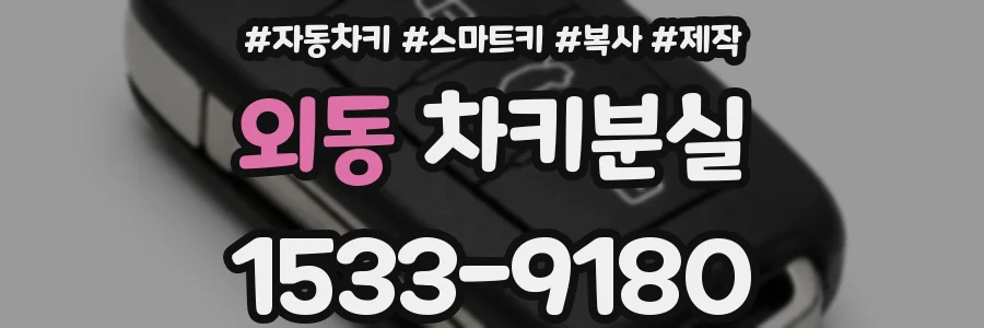 외동 차키분실