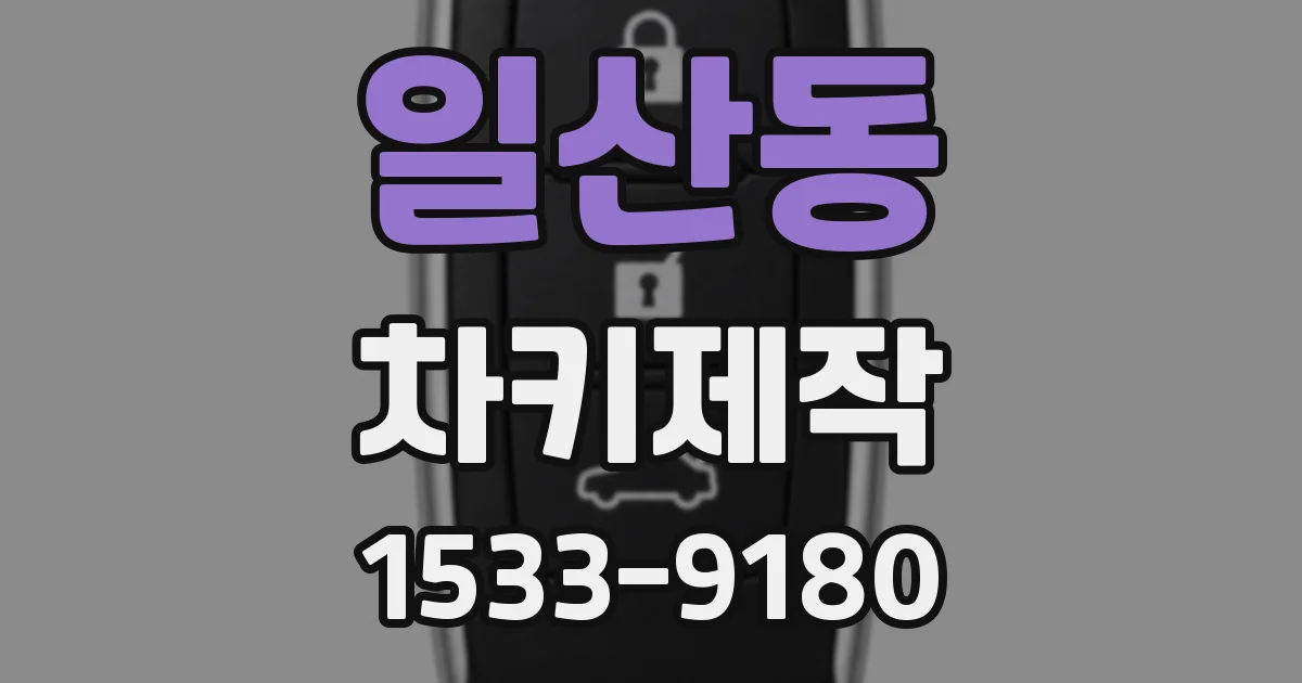 일산동 차키제작