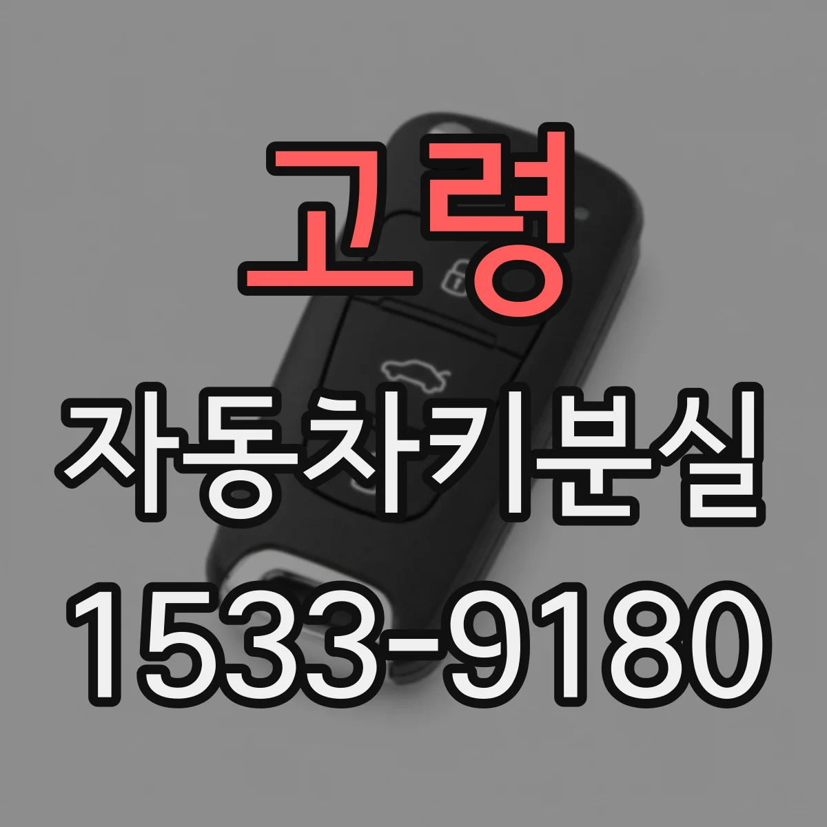 고령 자동차키분실
