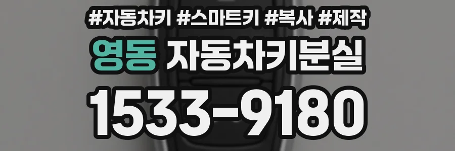 영동 자동차키분실