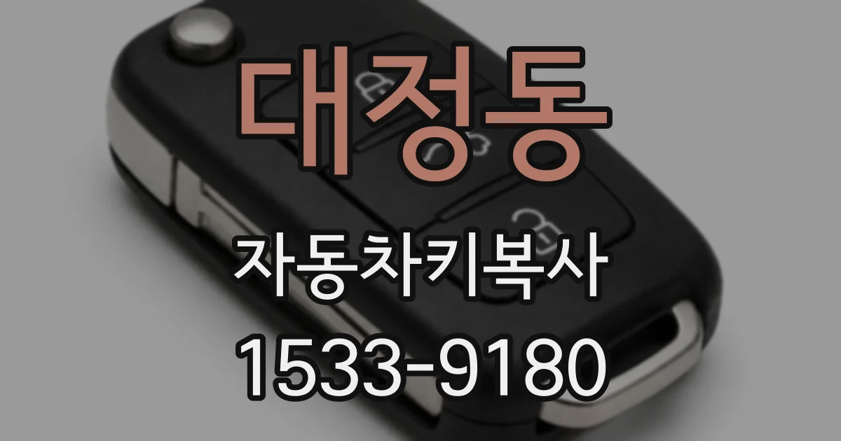 대정동 자동차키복사