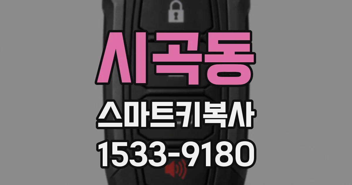 시곡동 스마트키복사