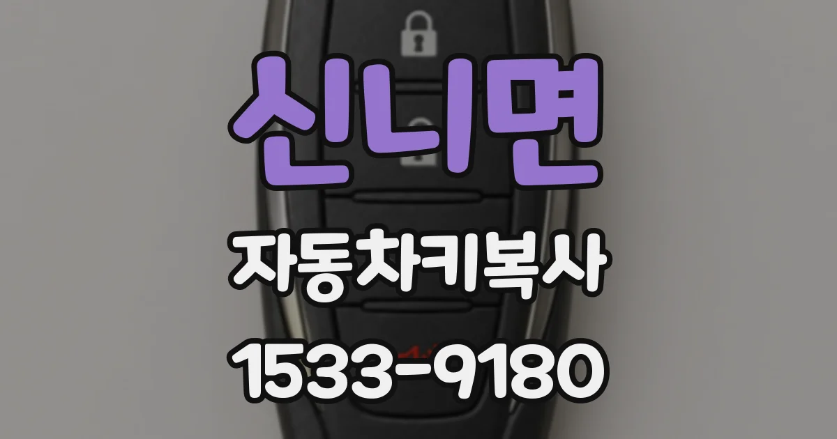 신니면 자동차키복사