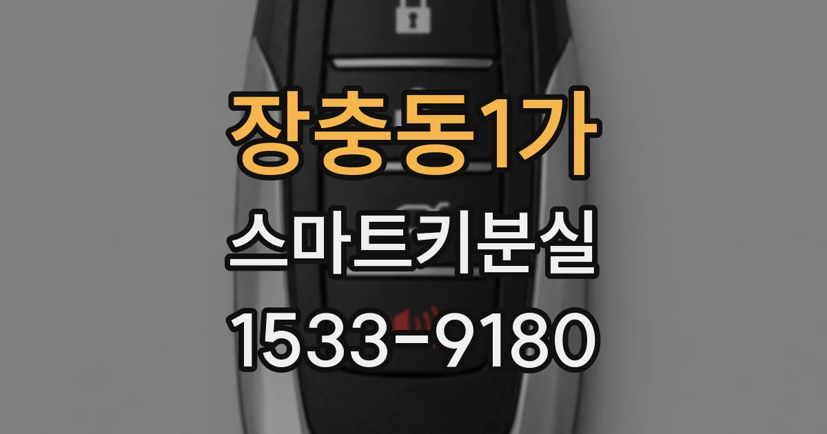 장충동1가 스마트키분실