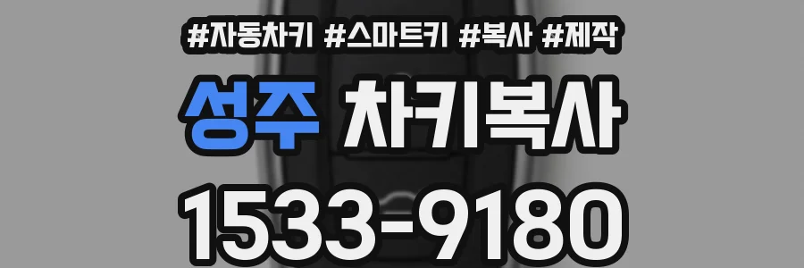 성주 차키복사