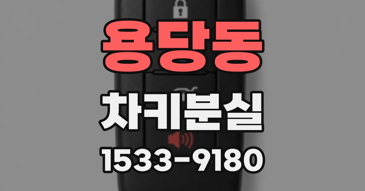 용당동 차키분실